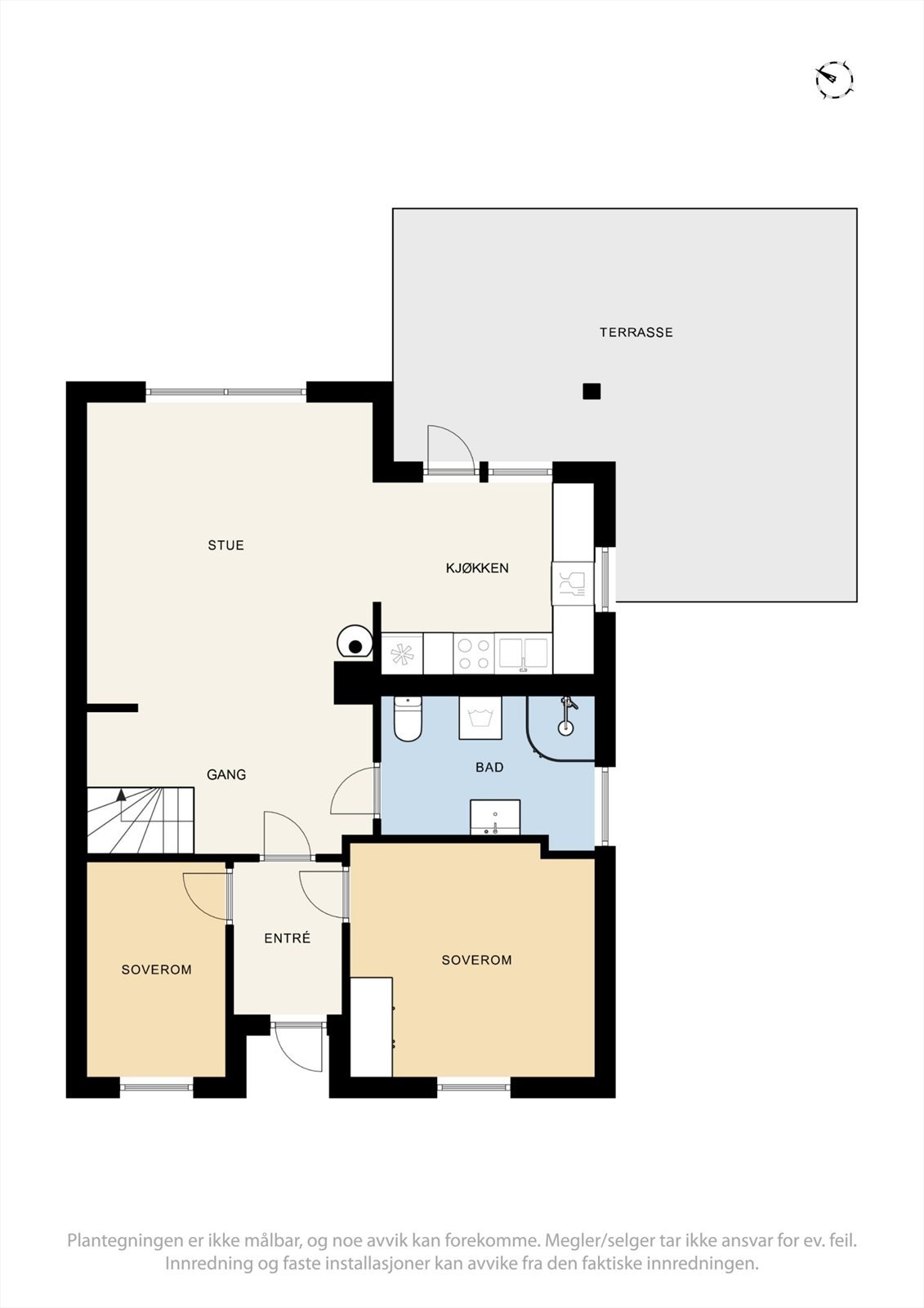 Plantegninger 1. etasje Galleribilde