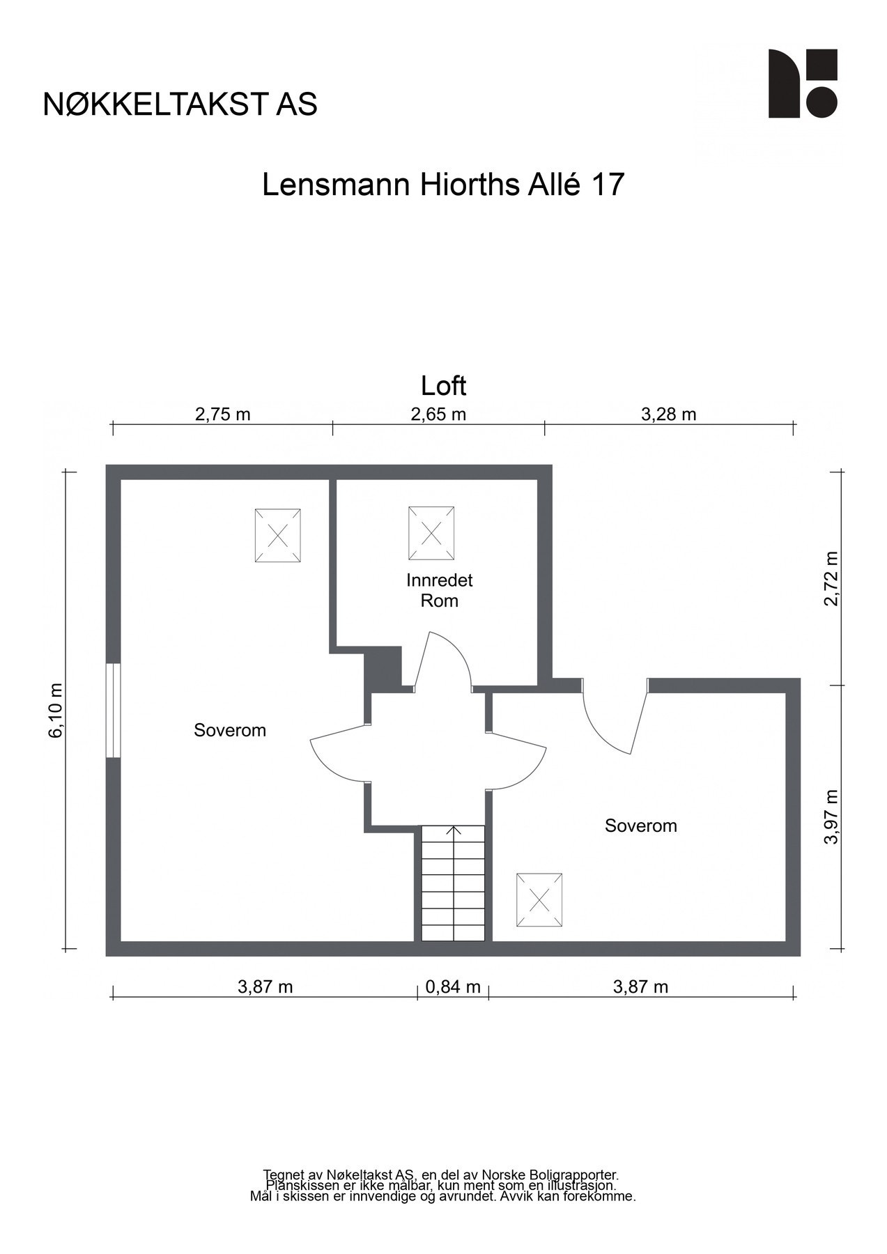 Plantegning - Loft Galleribilde