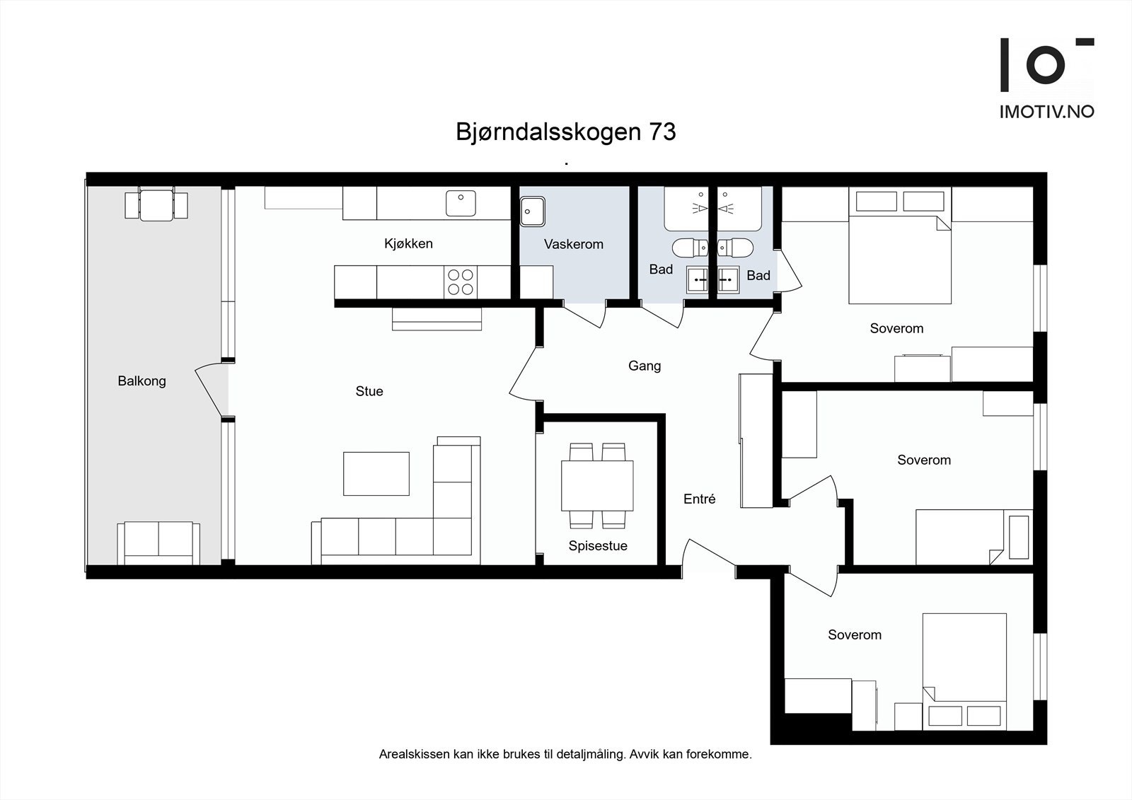 - Leilighetens planløsning - Galleribilde