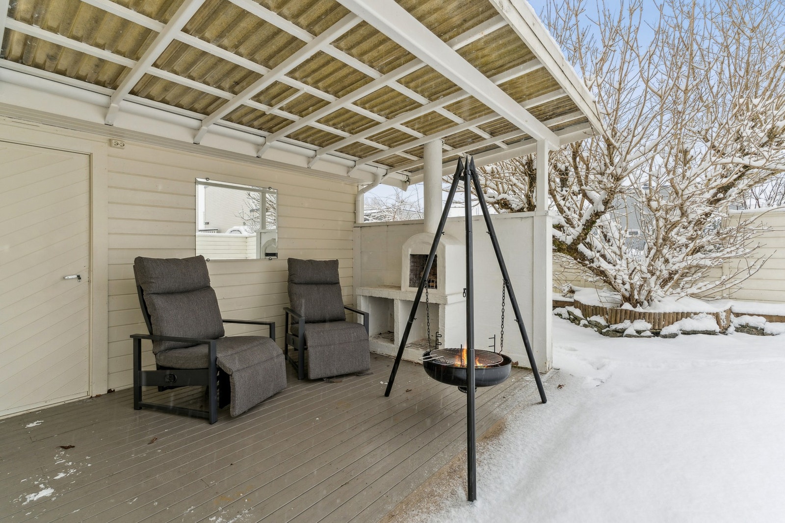 Skjermet terrasse Galleribilde