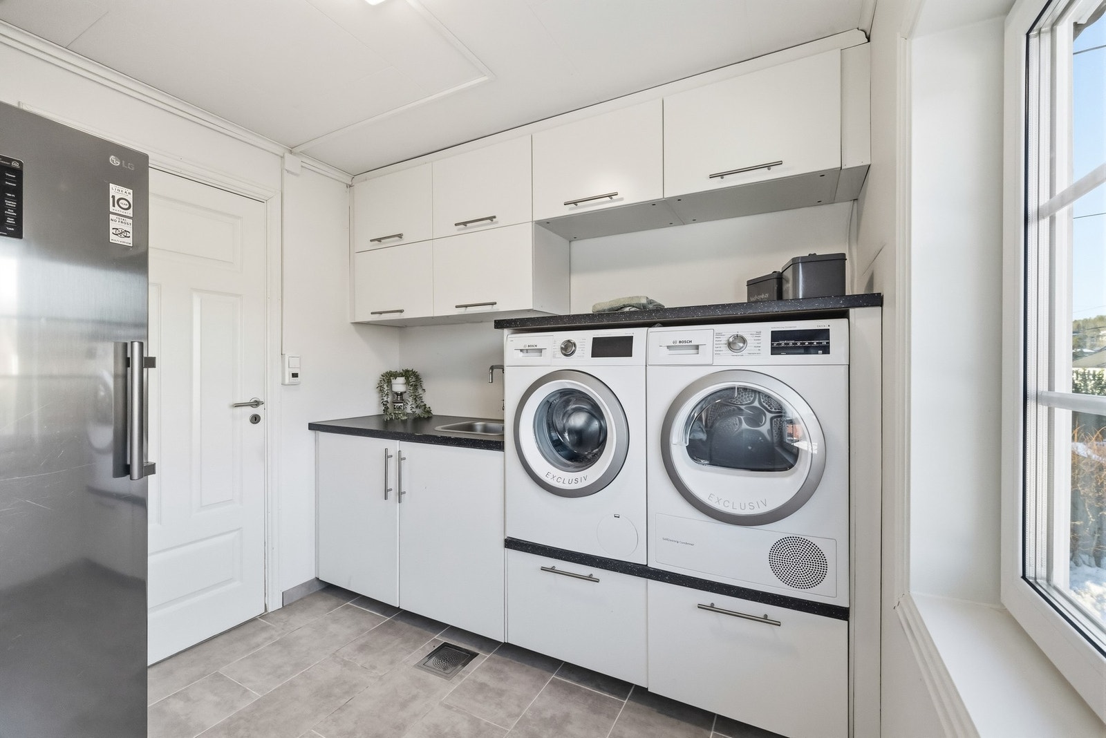 Her har du et paktisk vaskerom. Galleribilde