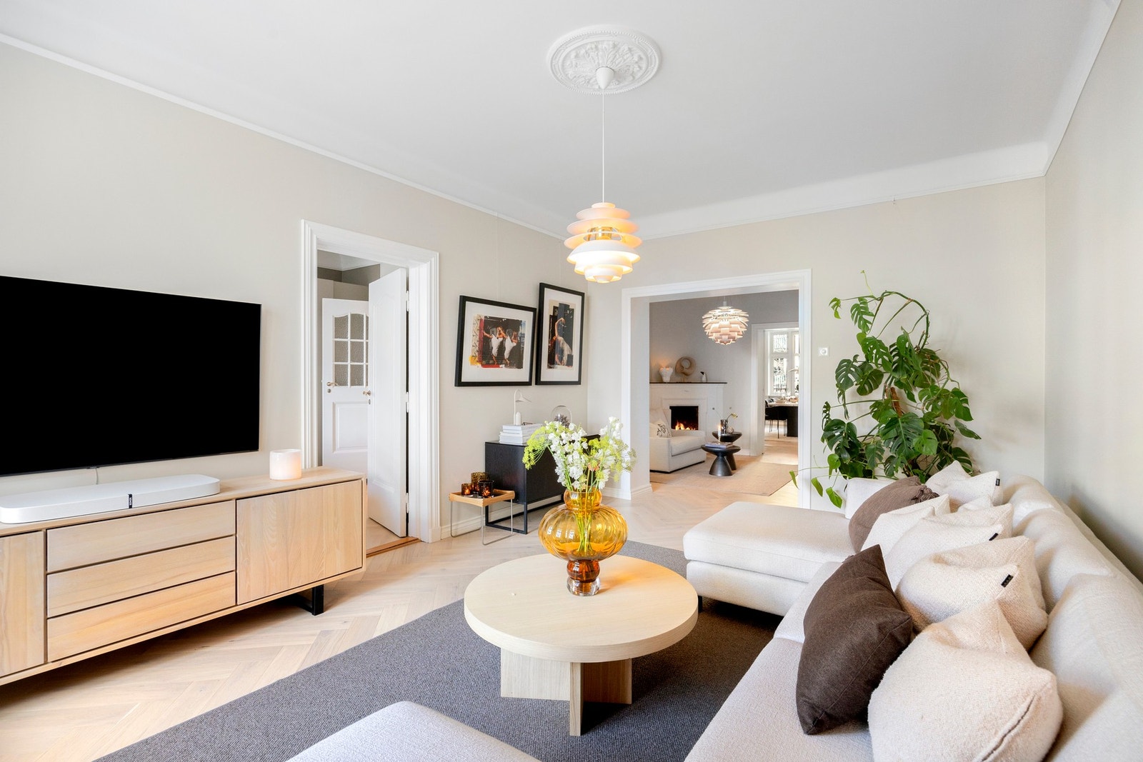 Stor tv stue Galleribilde