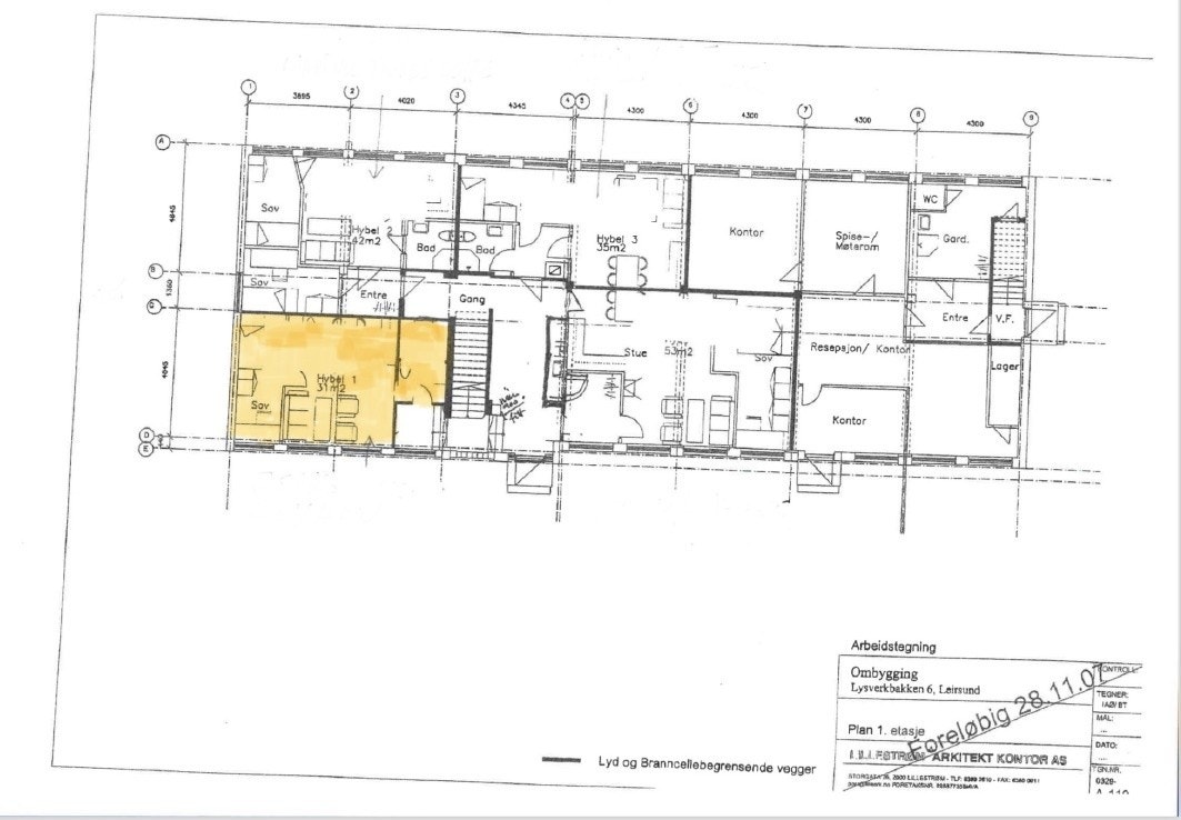 Plantegning. Galleribilde