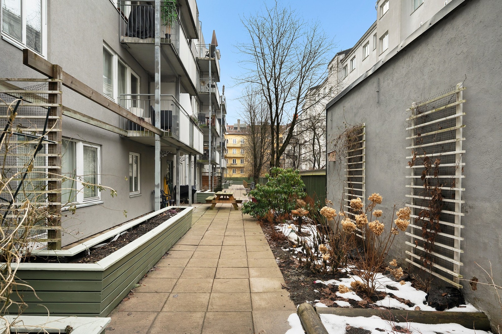 Felles bakgård Galleribilde