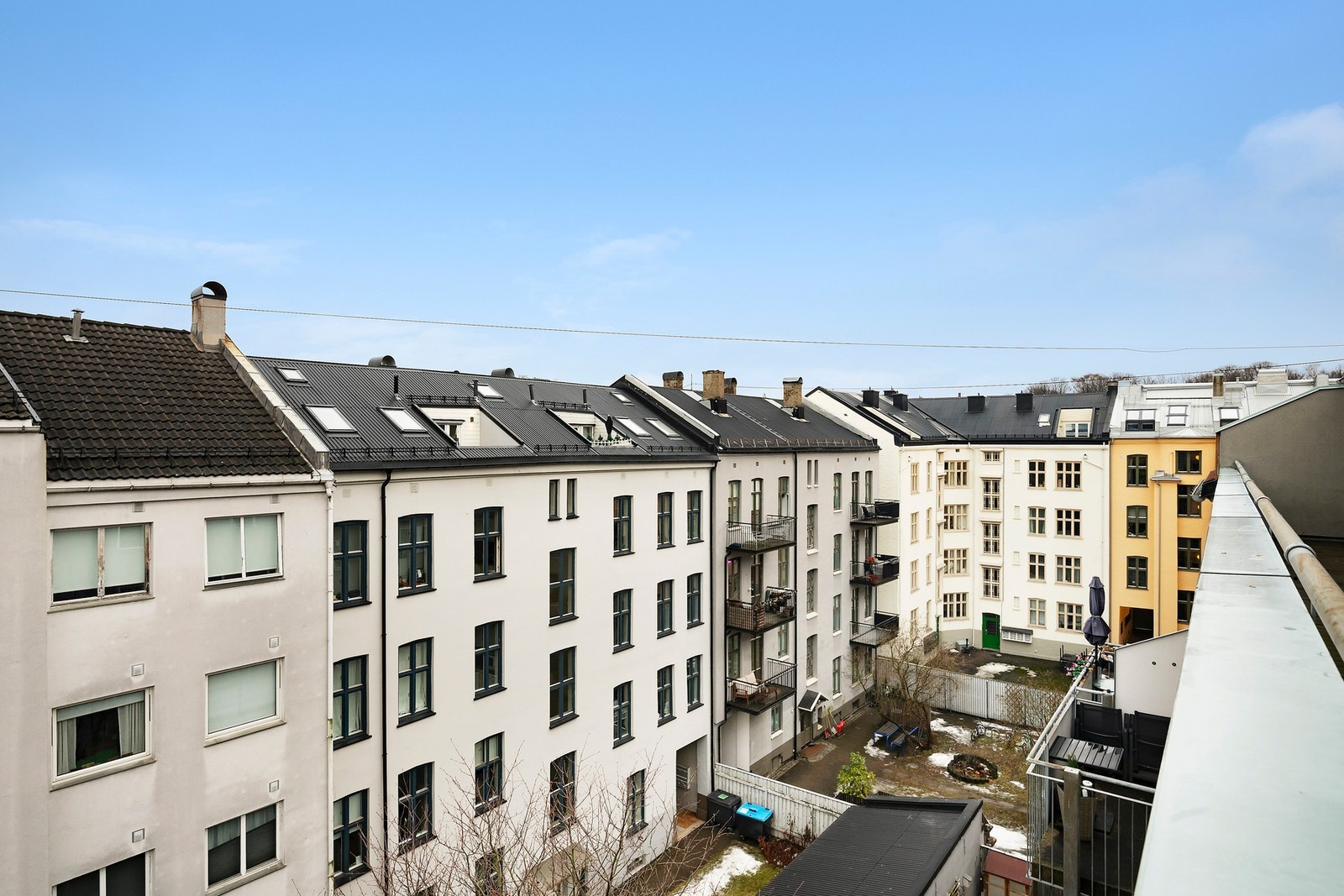 Utsikt fra terrassen Galleribilde