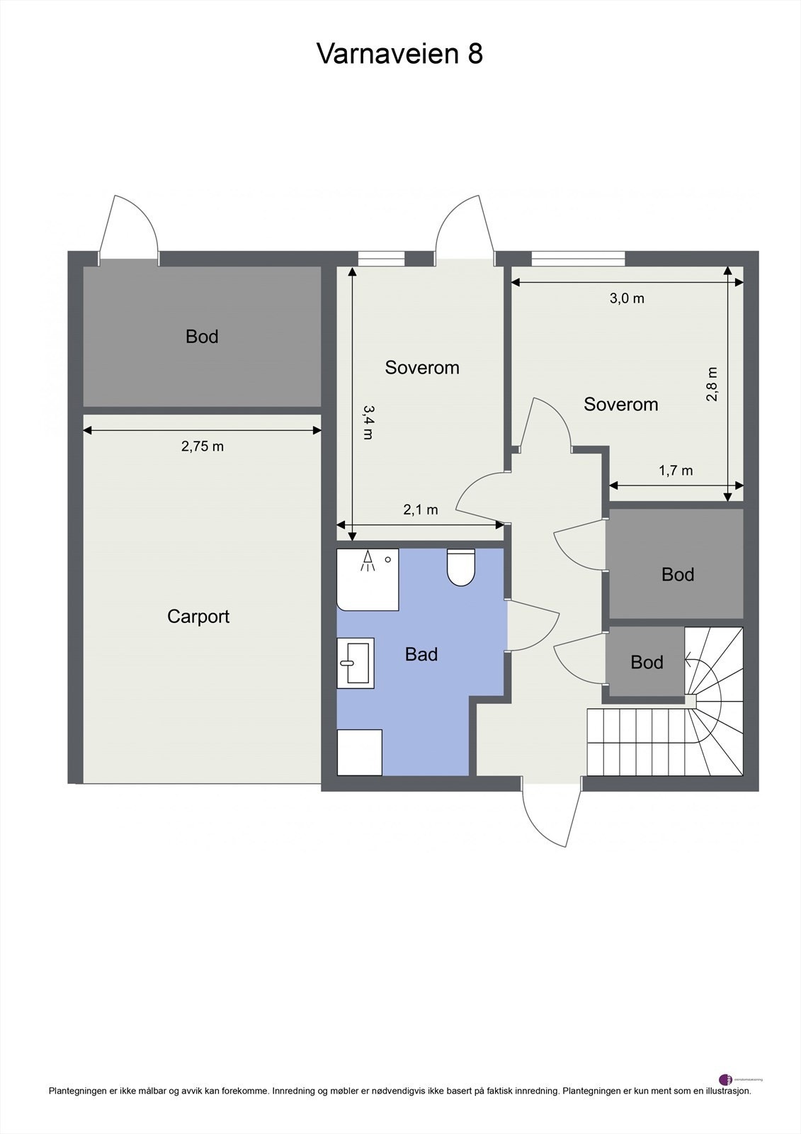 Plantegning 1. etasje. Galleribilde