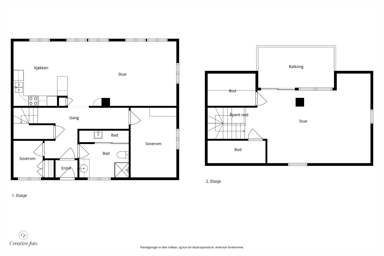Plantegning Galleribilde