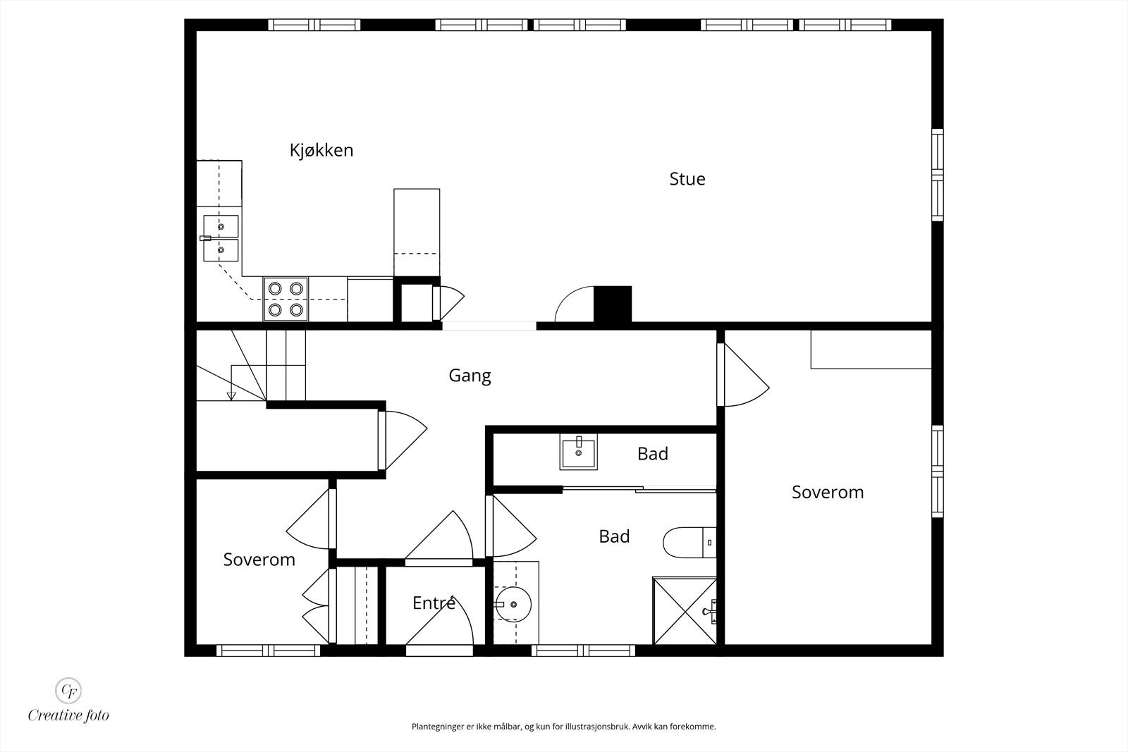 Plantegning Galleribilde