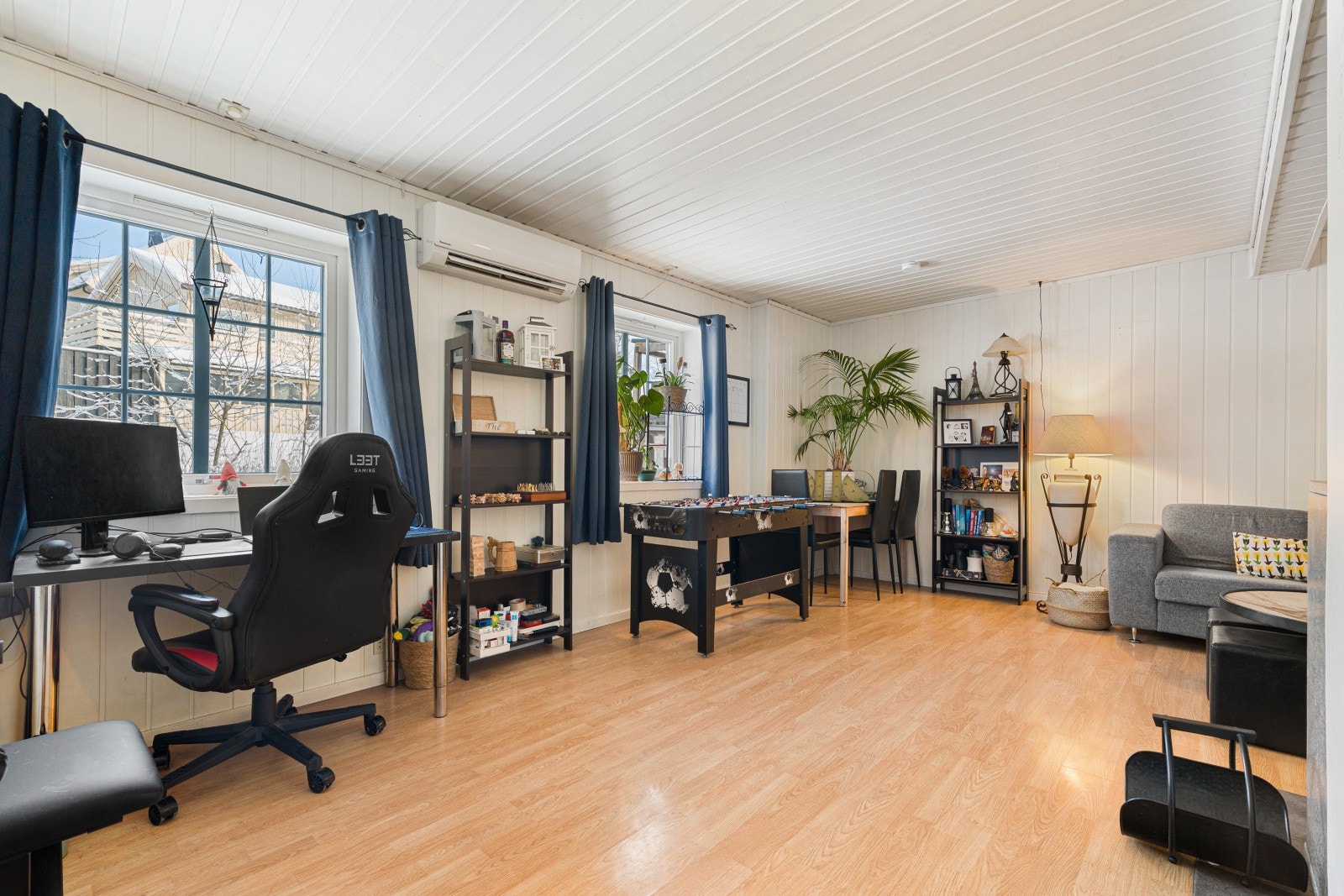 Innredningen av sokkeletasjen er ikke omsøkt og godkjent. Se mer informasjon under punkt for ferdigattest. Galleribilde