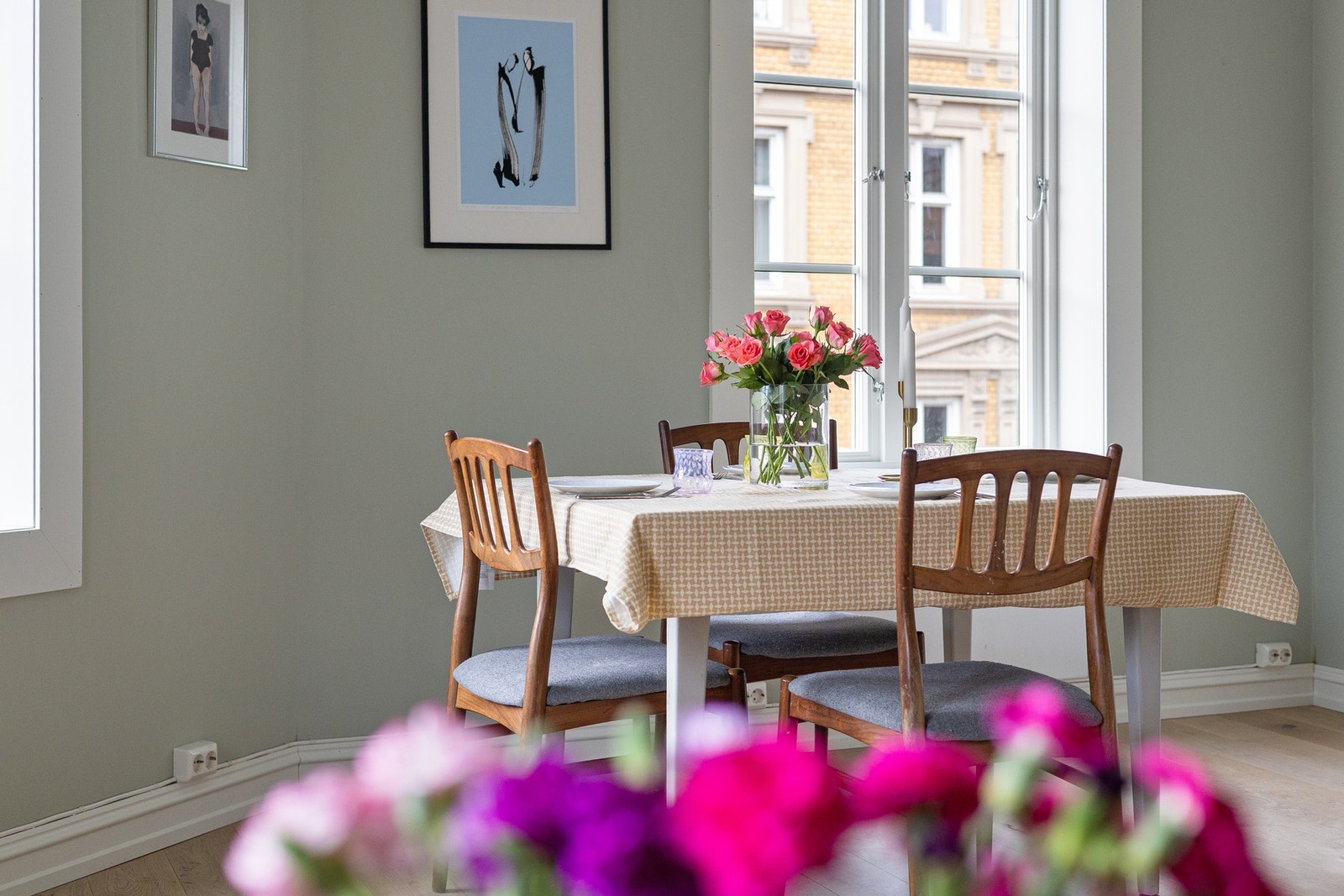 Det er parkett i stuen, nytt fra 2019. Galleribilde