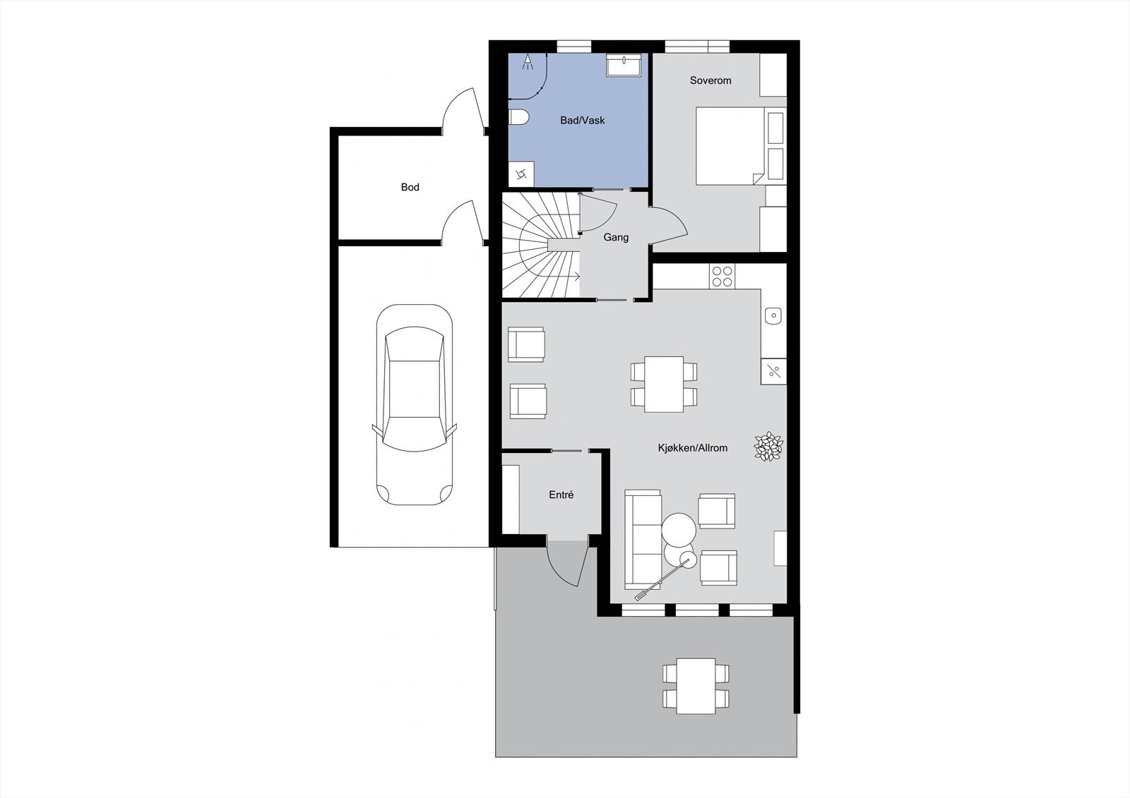 Plantegning - 1. etasje Galleribilde