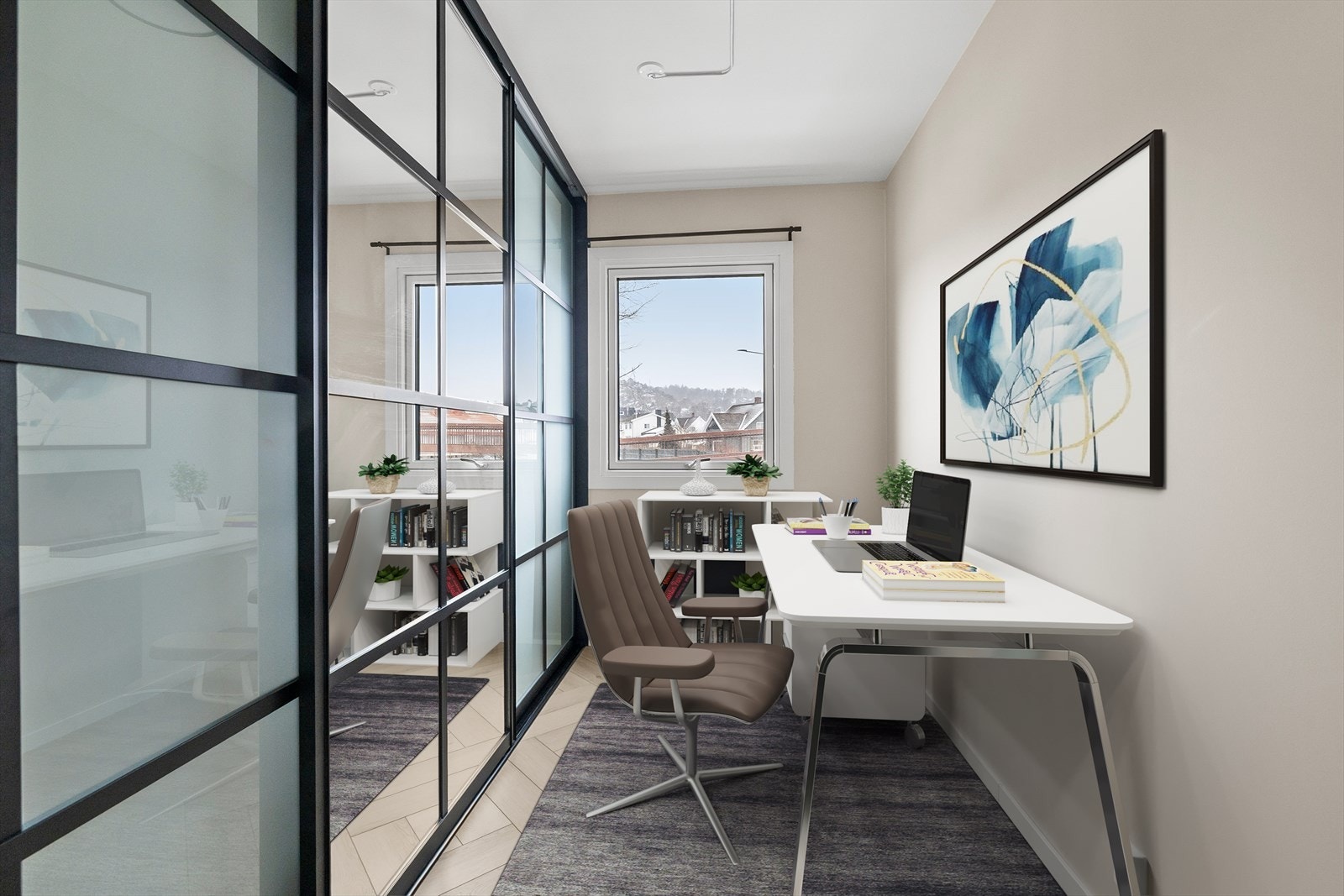 Soverom nr. 2 med speilgarderobe Galleribilde