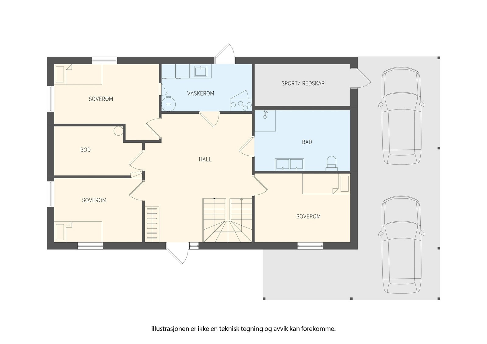 Plantegning 1.etasje Galleribilde