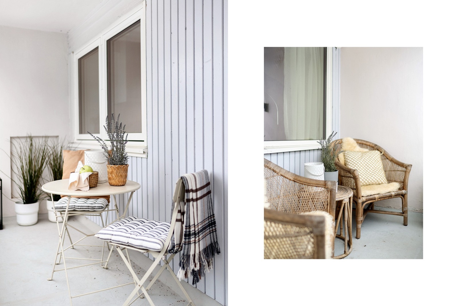 Solrik og hyggelig balkong Galleribilde