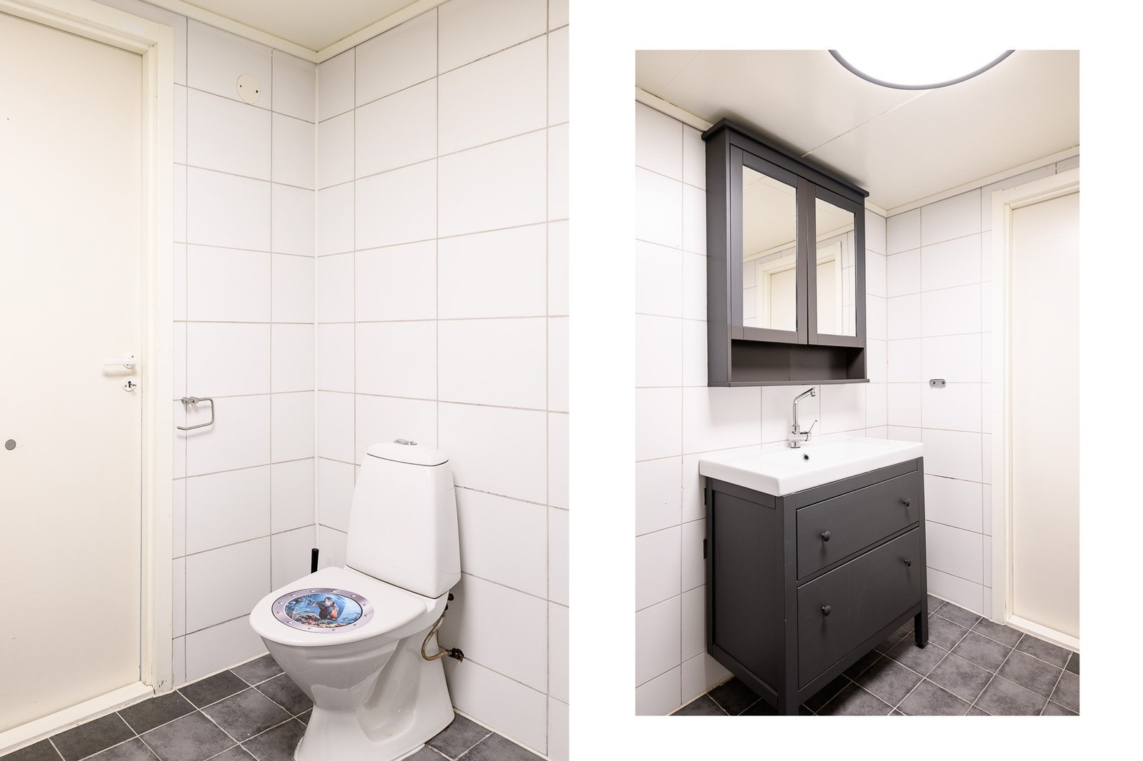 Leiligheten inneholder et bad/wc og et separat vaskerom. Galleribilde