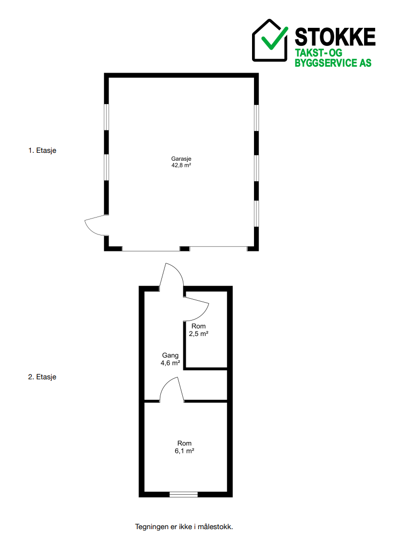 Plantegning garasje. Galleribilde