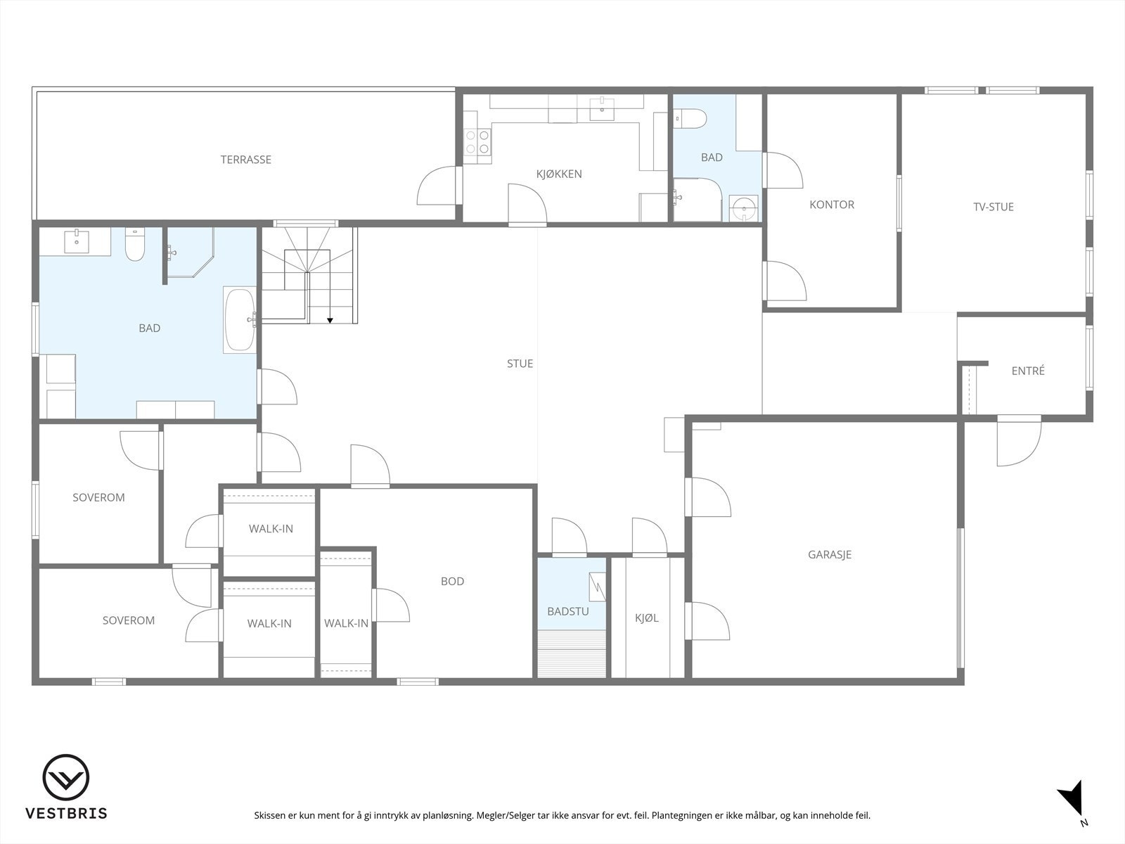 Plantegning hovedplan Galleribilde