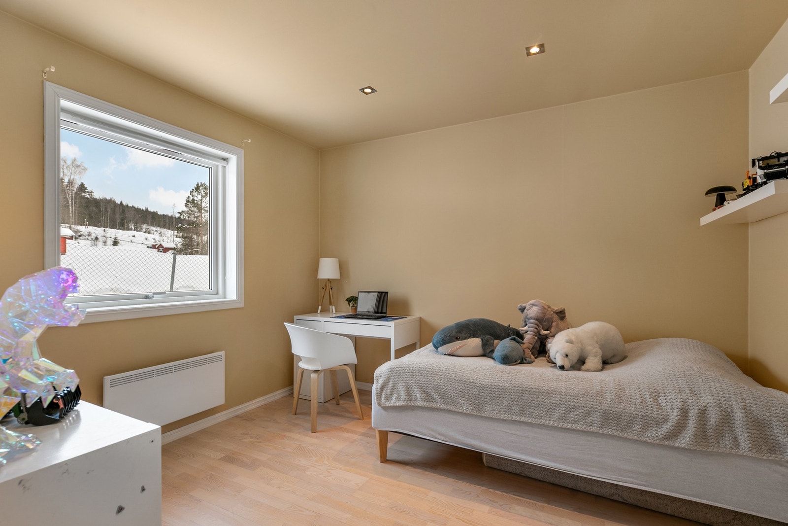 Oppvarming via elektriske panelovner. Galleribilde