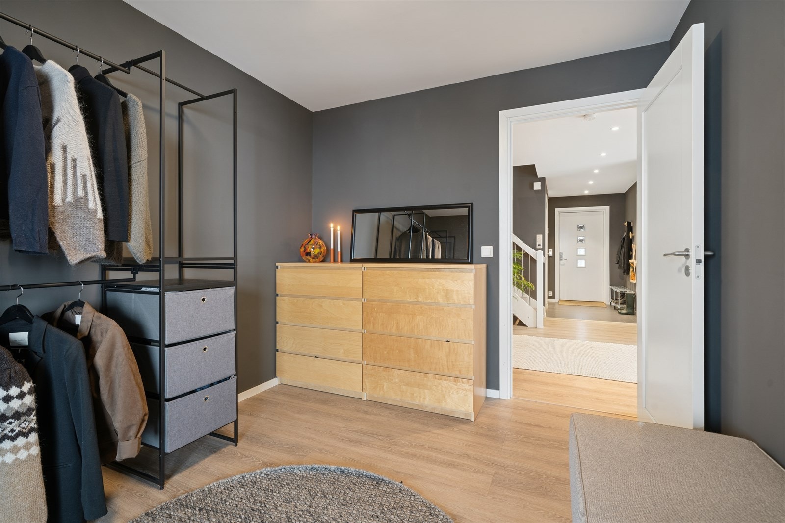 Planløsningen gir en tydelig adskilt privat sone. Galleribilde