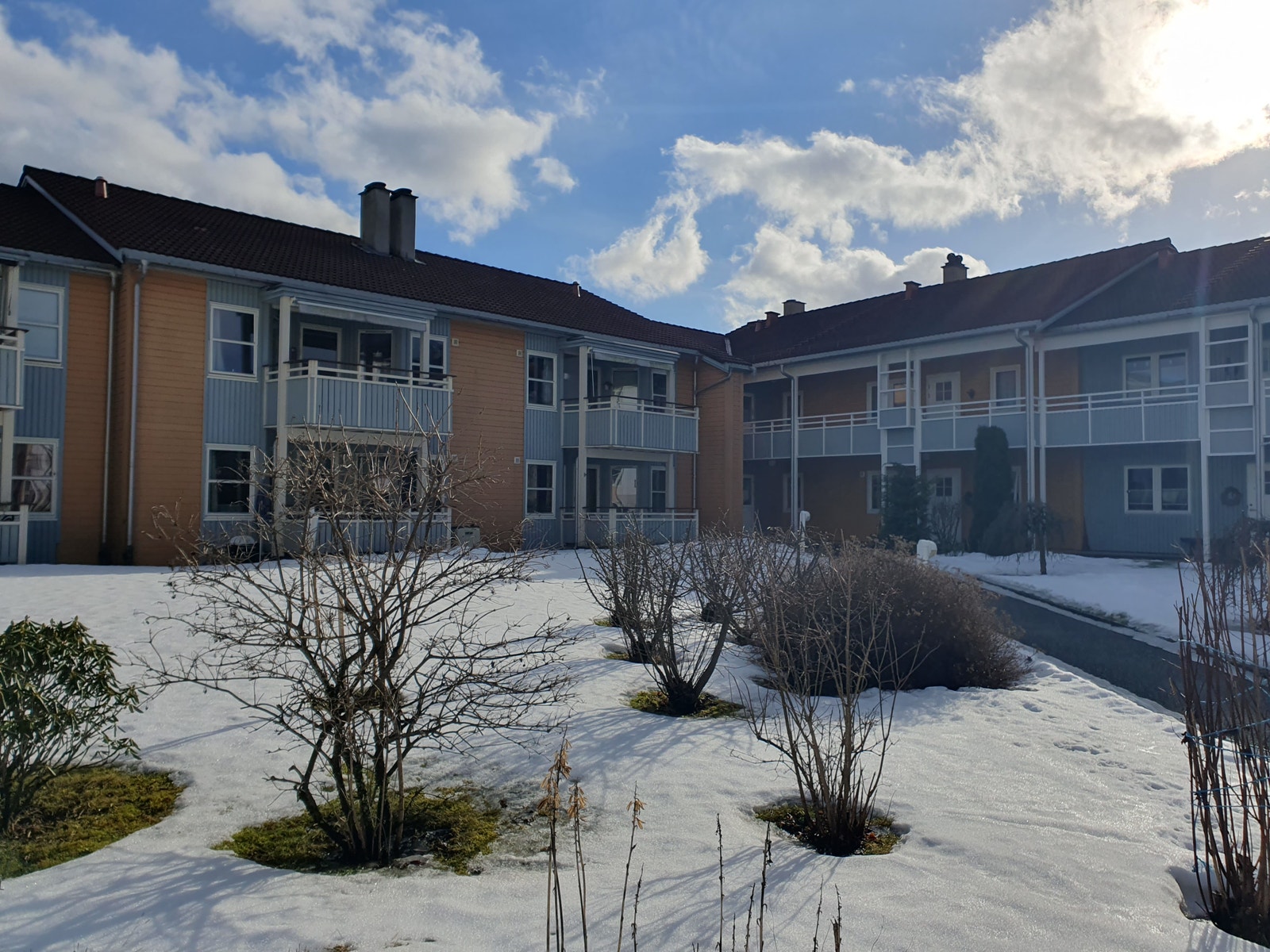 Fint opparbeida uteområde Galleribilde