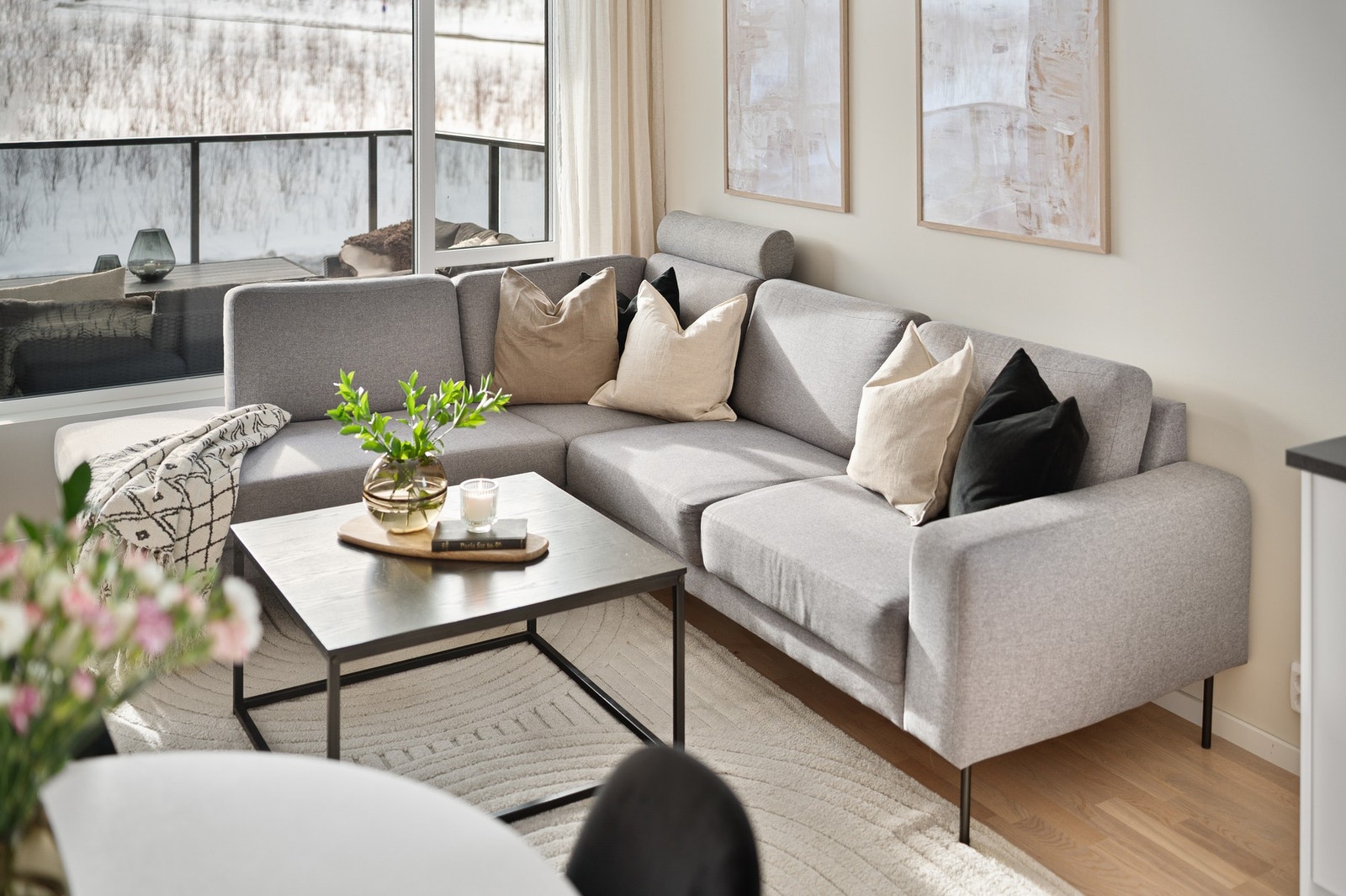 Bruksareal på 63 kvm med en effektiv og praktisk planløsning. Galleribilde