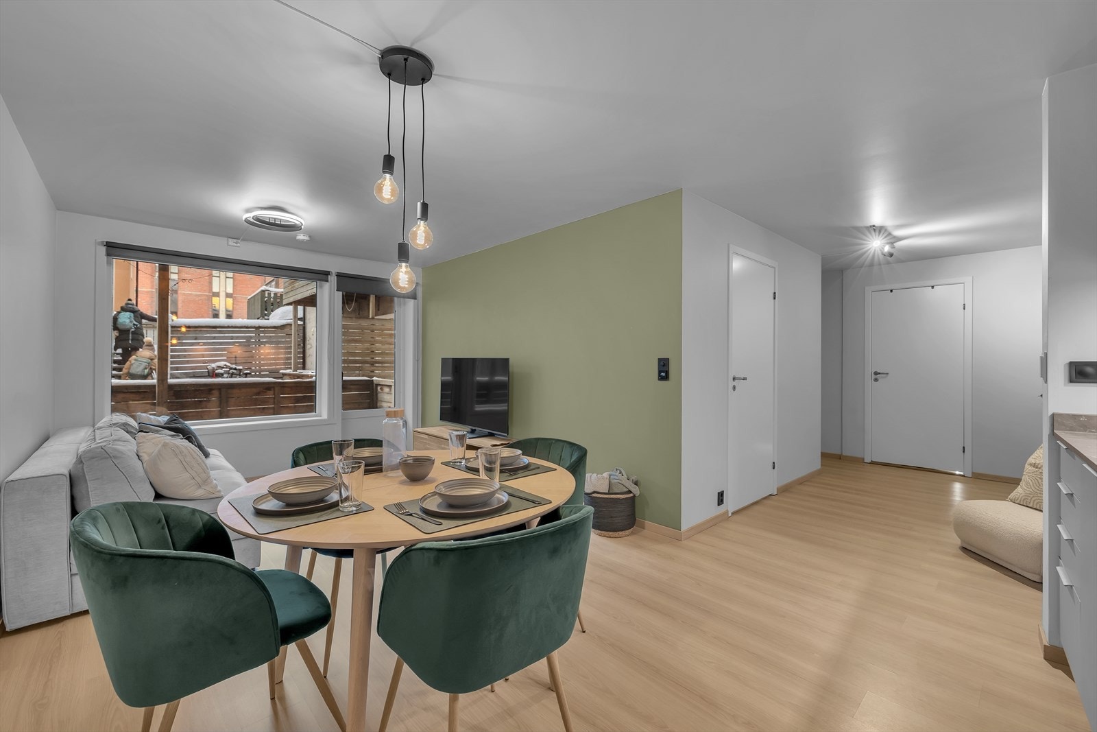 Leiligheten er på totalt 57 m². Galleribilde