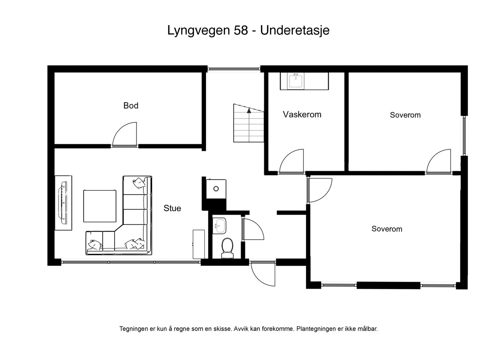 Plantegning u.etg. Galleribilde