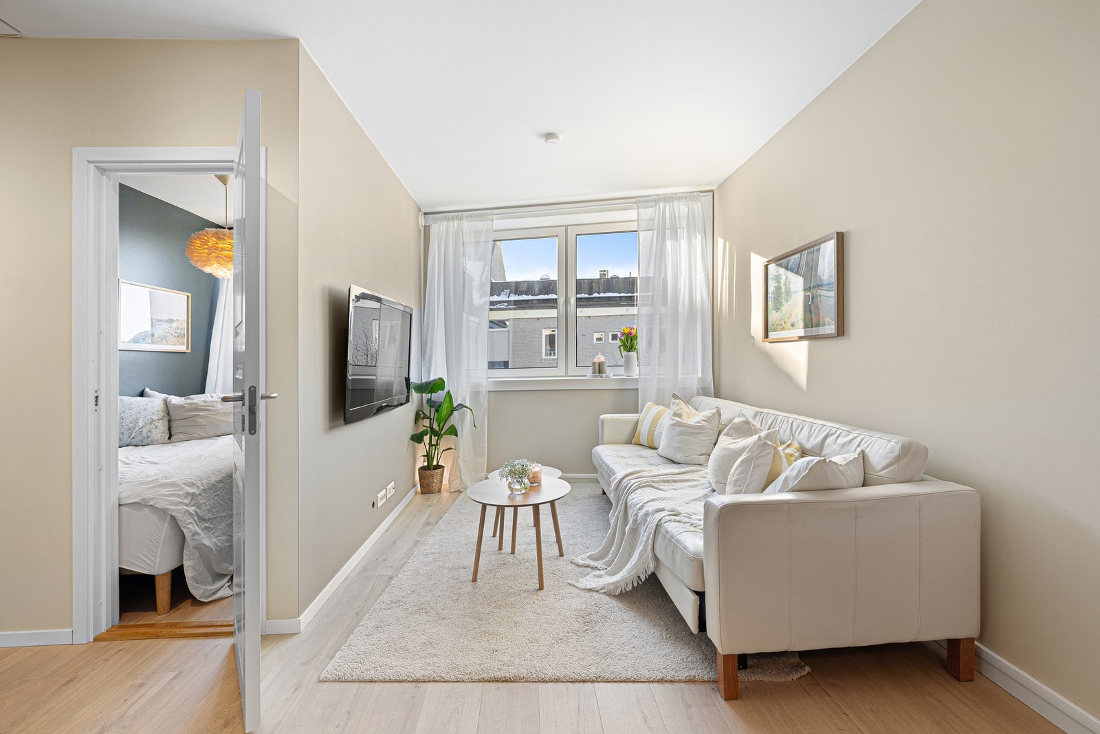 Leiligheten har et bruksareal på 44 m² med gode romløsninger som er enkle å innrede. Galleribilde