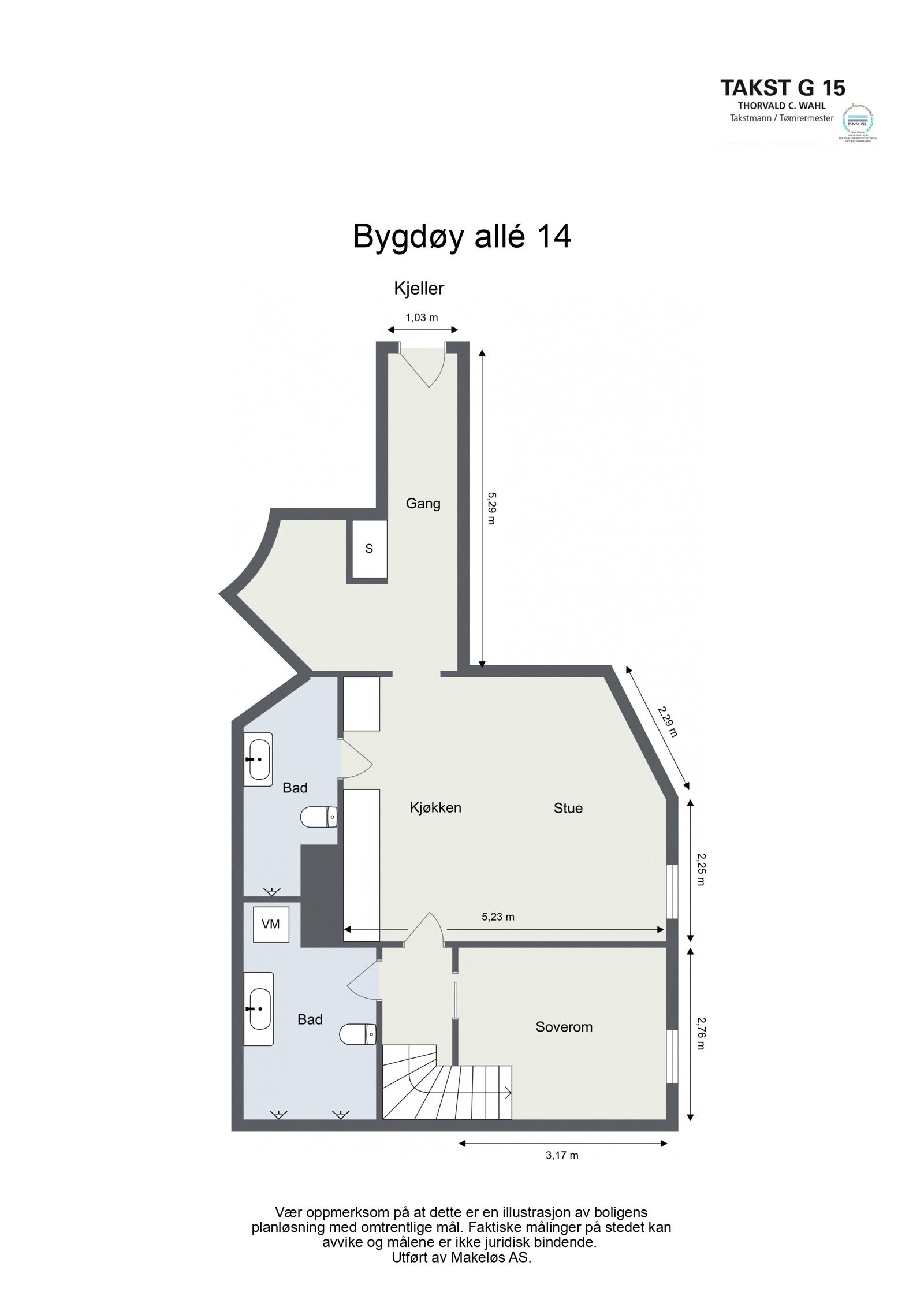 Plantegning kjeller Galleribilde