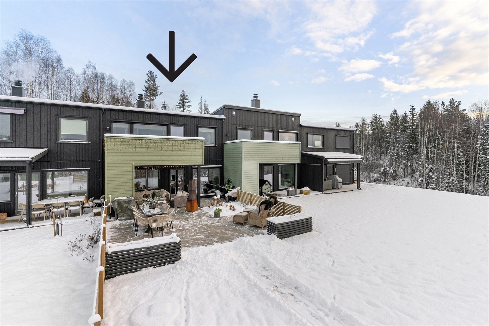 En påkostet rekkehusbolig bygget i 2024 Galleribilde