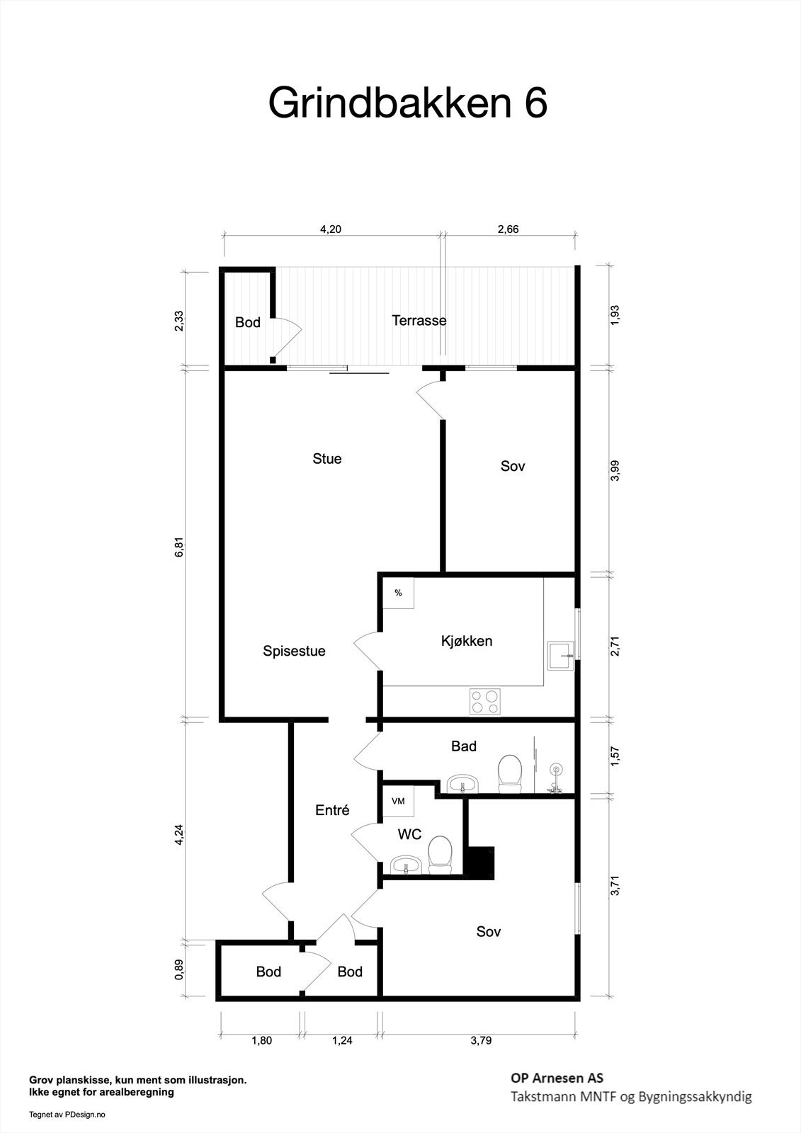 Plantegning Galleribilde