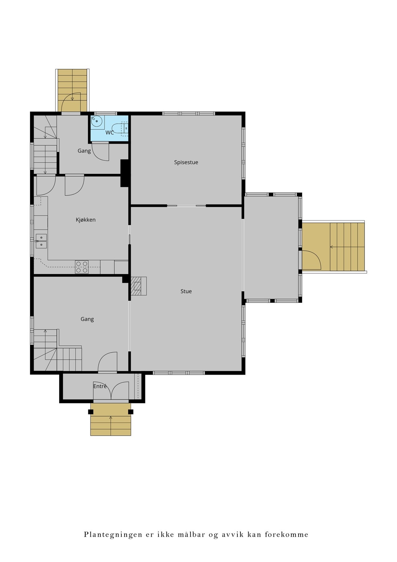 Plantegning 1. etasje Galleribilde