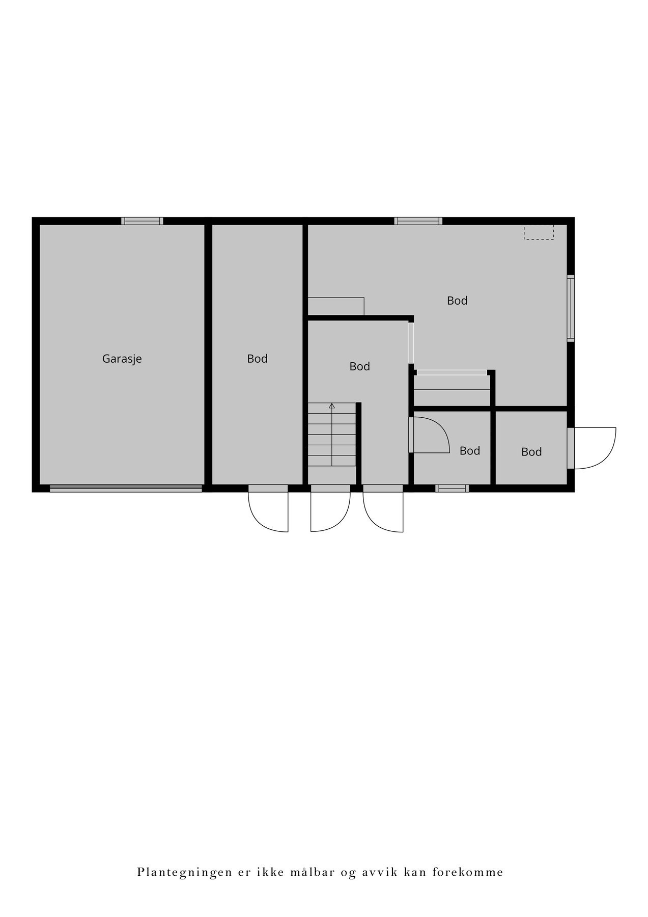 Plantegning uthus Galleribilde