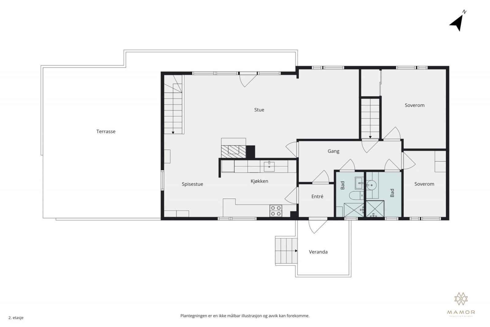Plantegning 1.etasje Galleribilde