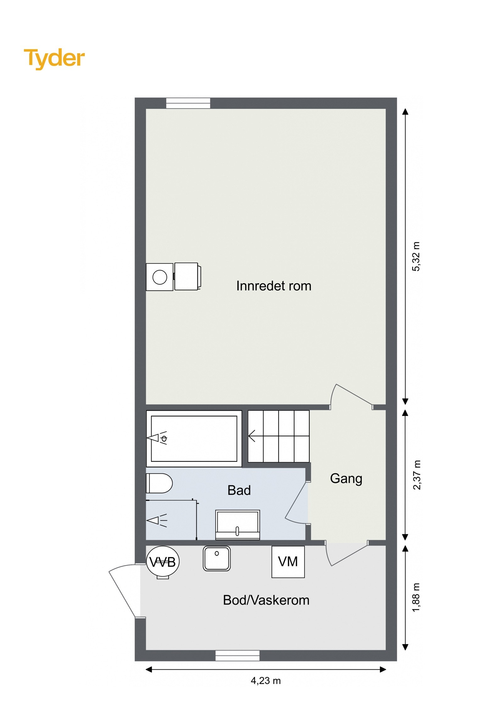 Slattum terrasse 37 J - 2D - Kjeller Galleribilde