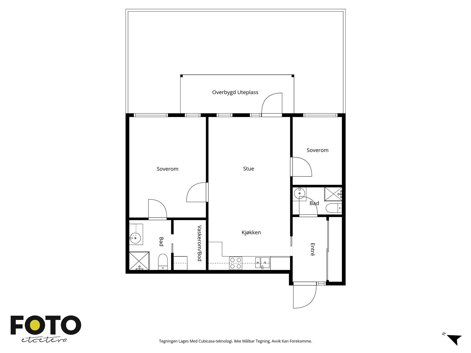 Veiledende plantegning - Ikke målbar Galleribilde