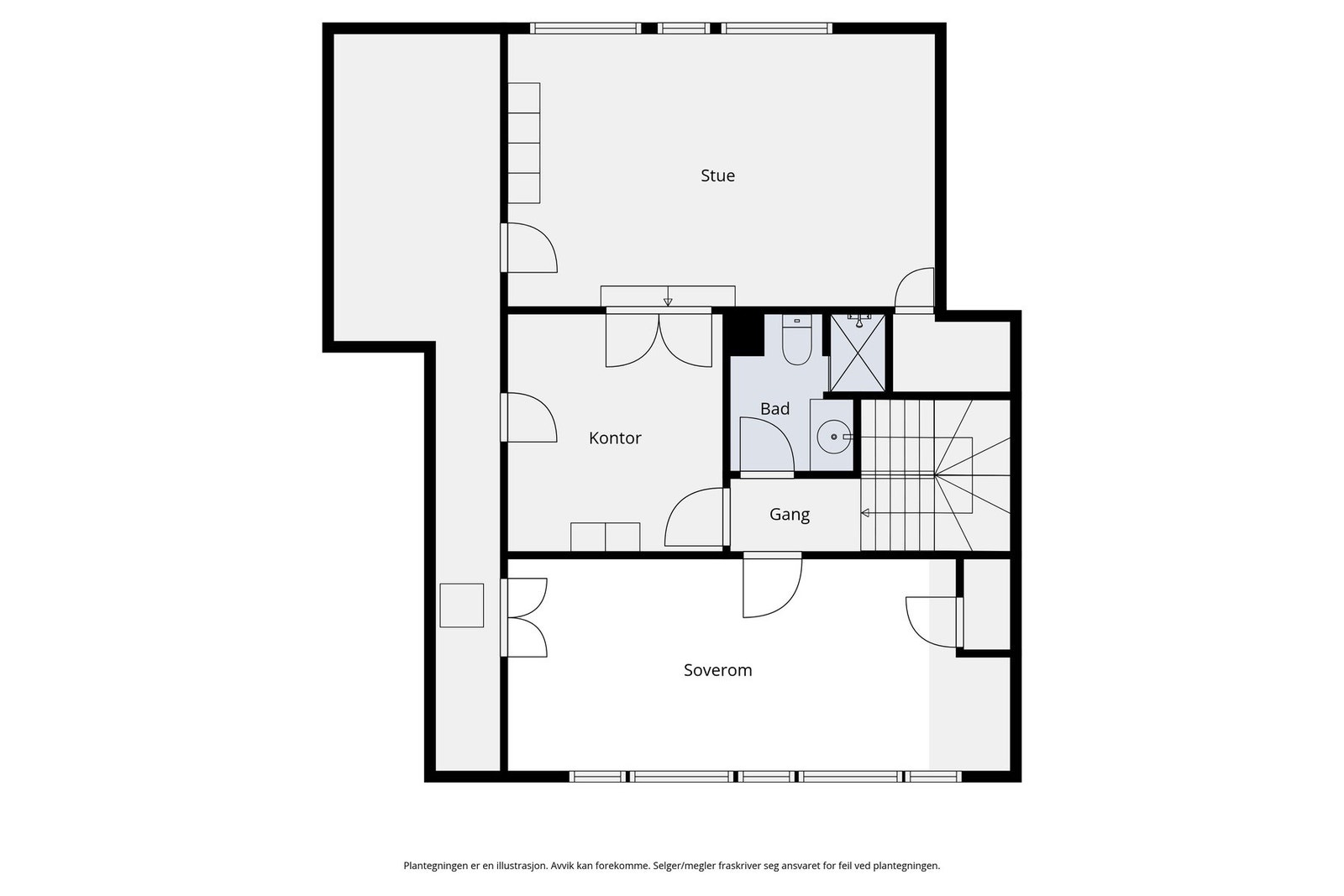 Plantegning 3. etasje. Galleribilde