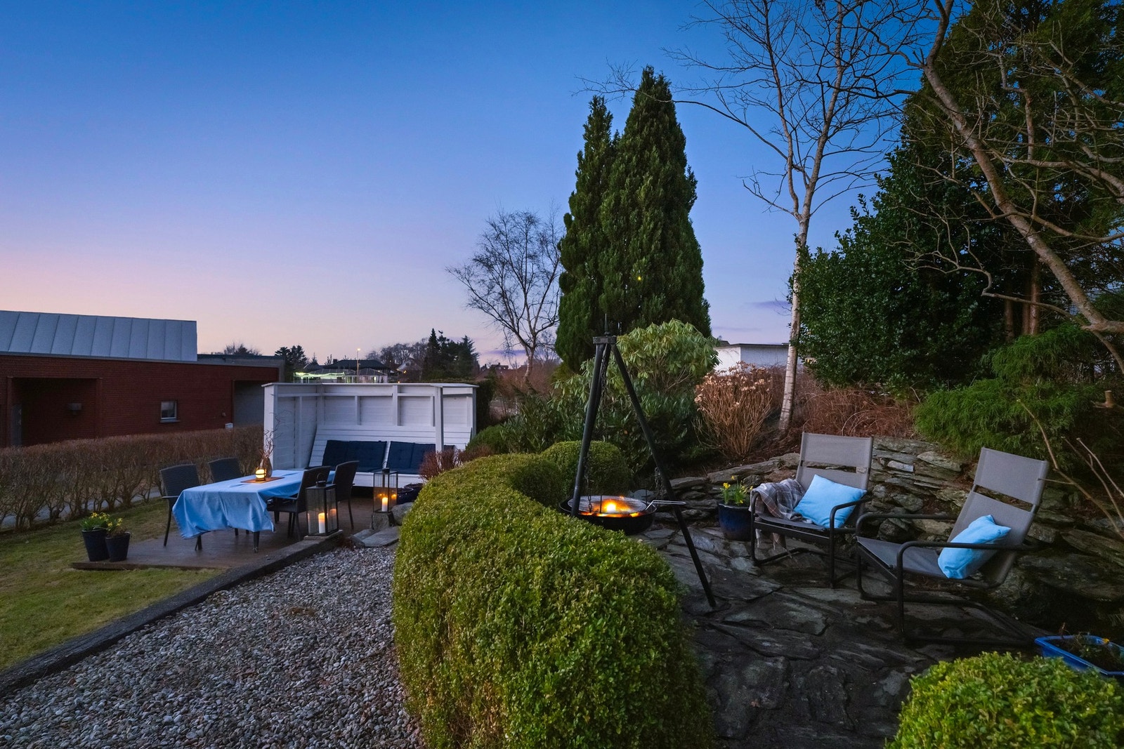 Med flotte og solrike uteområder. Galleribilde