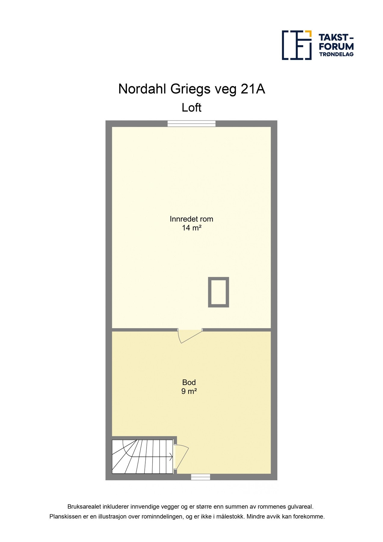 Plantegning - Loft Galleribilde