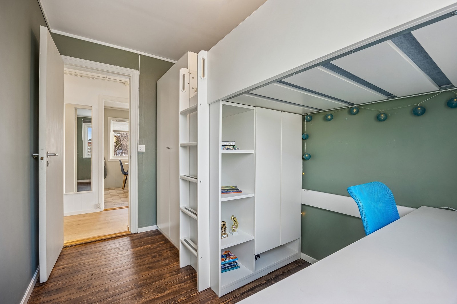 Plass til køyeseng eller ekstra oppbevaring ved behov. Galleribilde