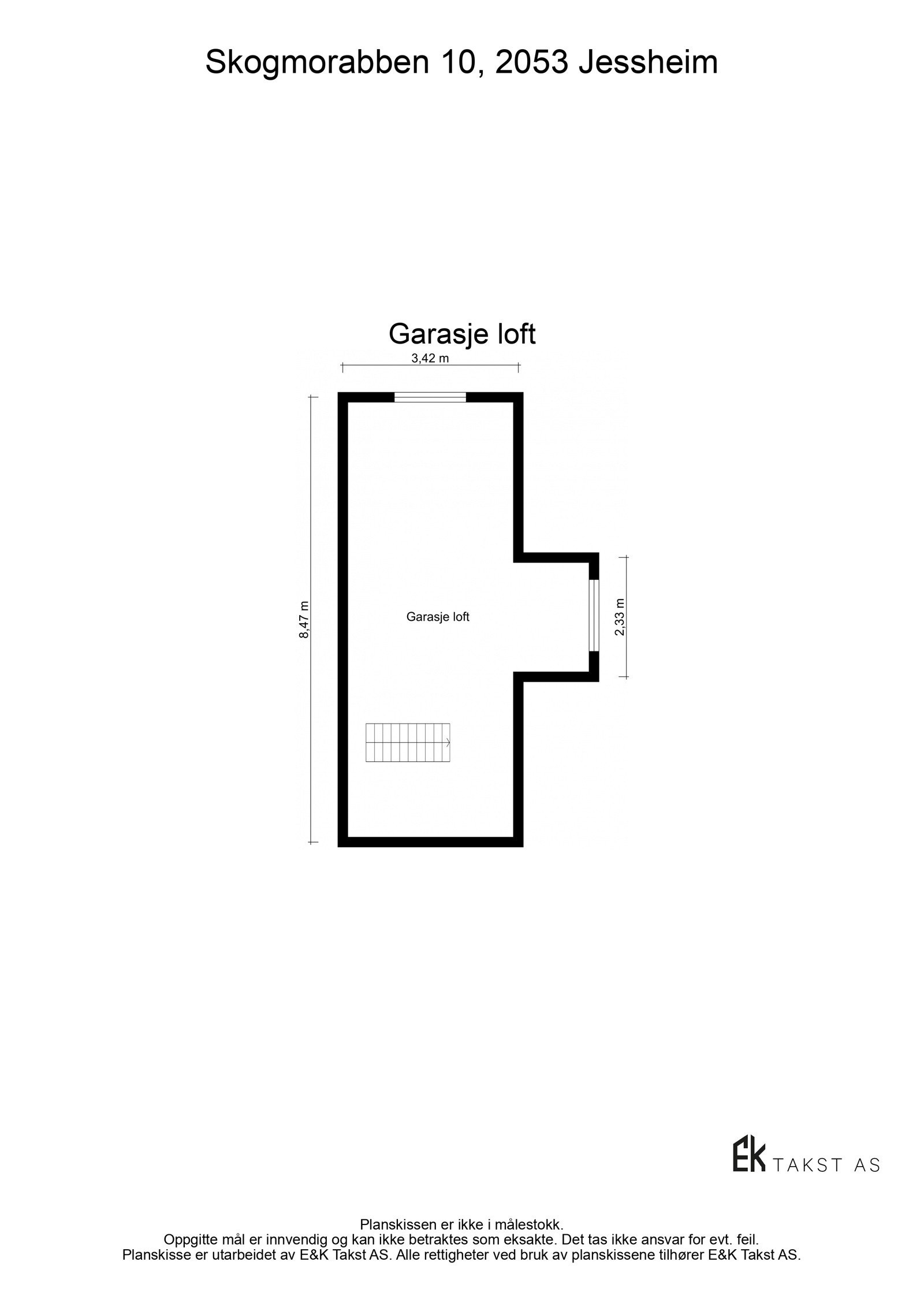 Plantegning garasje - Loft Galleribilde