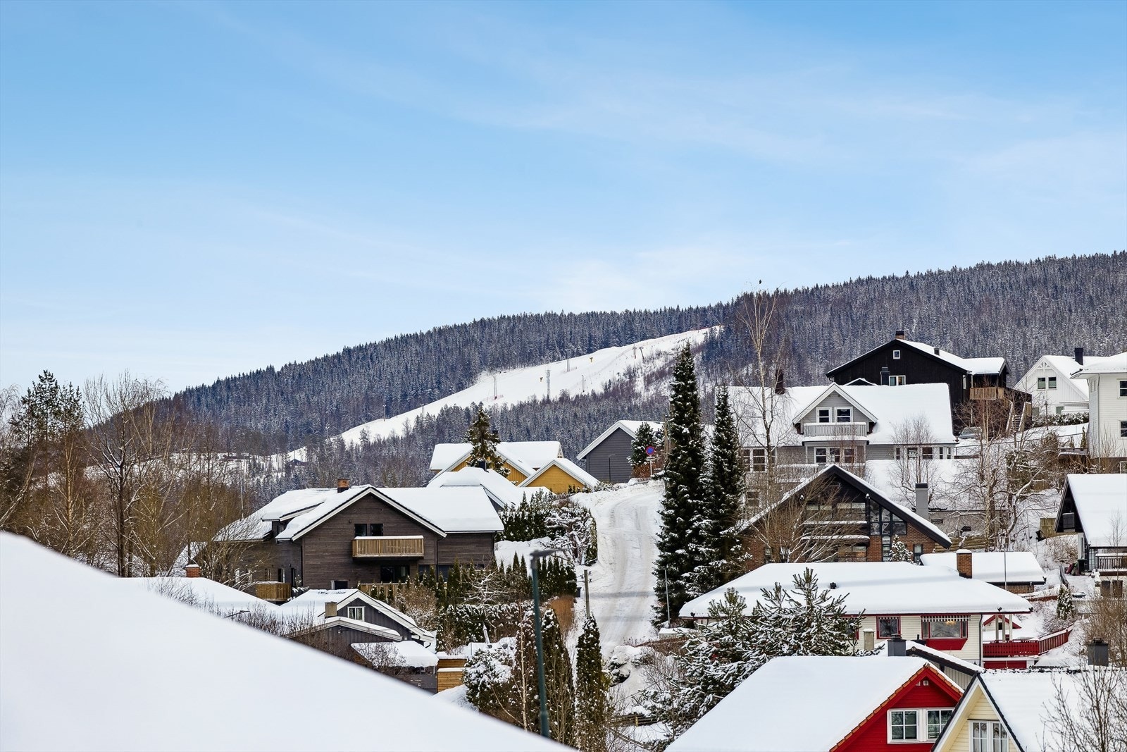 For den aktive familien er det kort vei til Krydsbybakken, et familievennlig skianlegg. Galleribilde