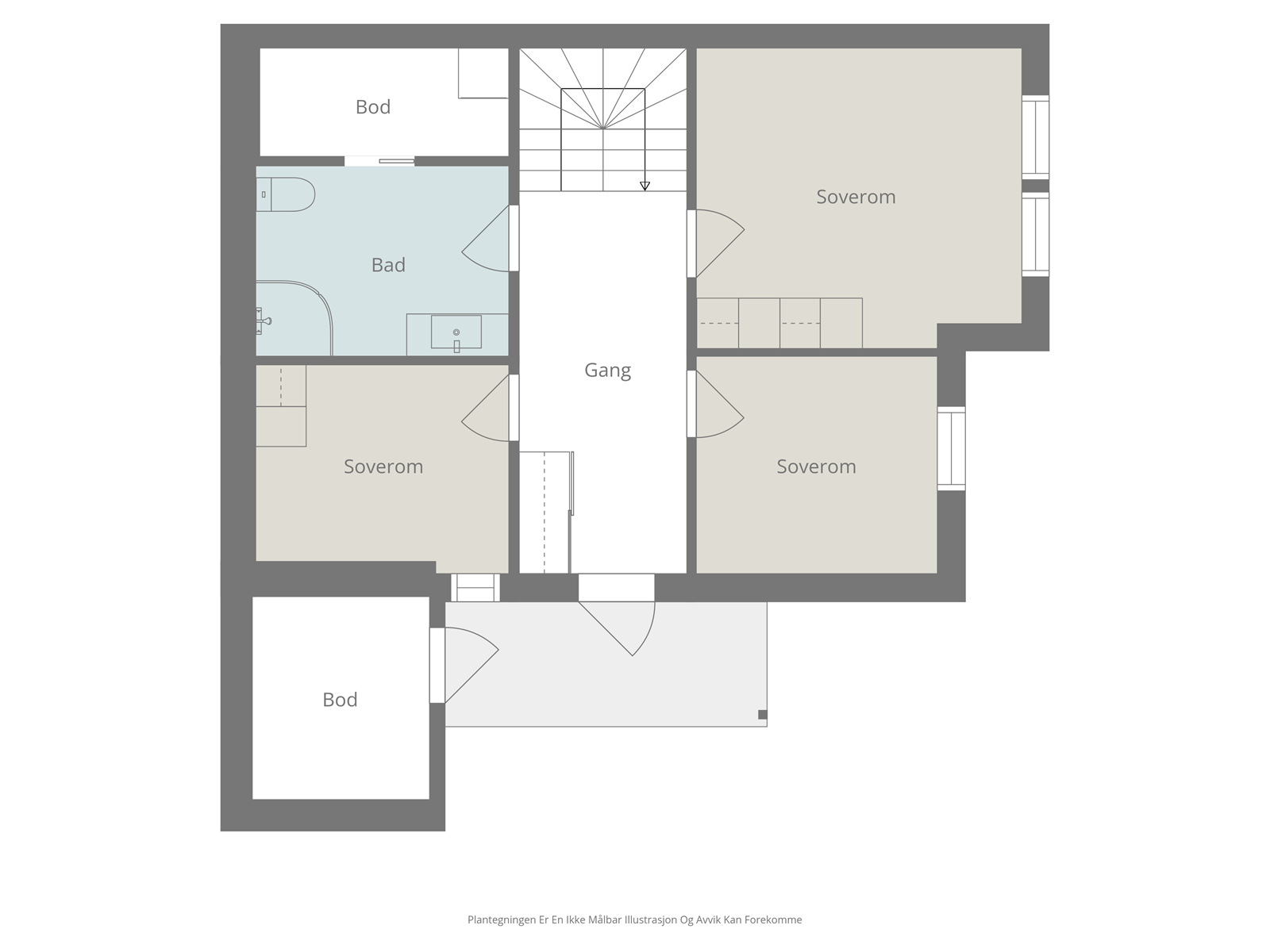 - Plantegning 1.etg - Galleribilde