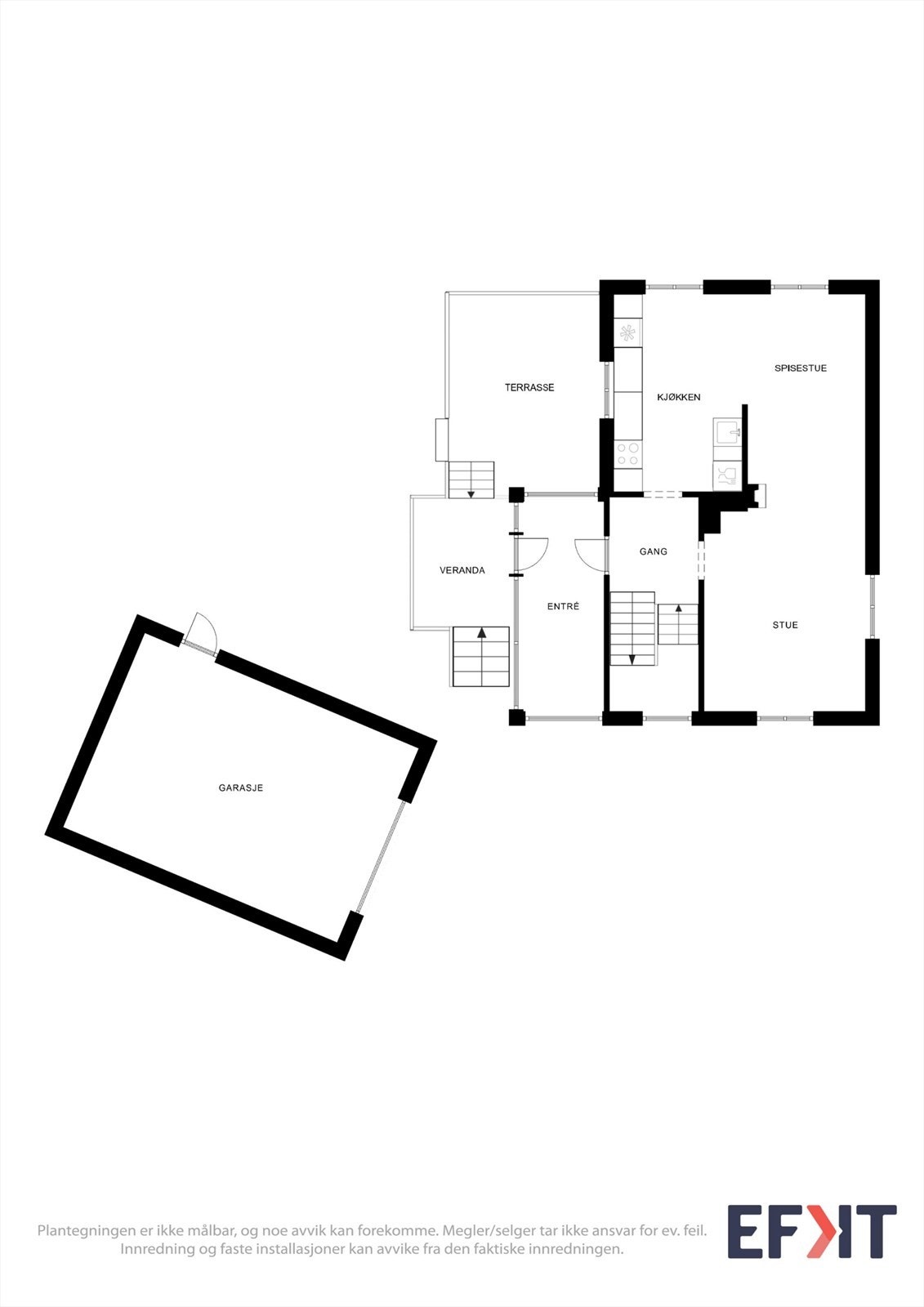 Planløsning 1. etasje Galleribilde