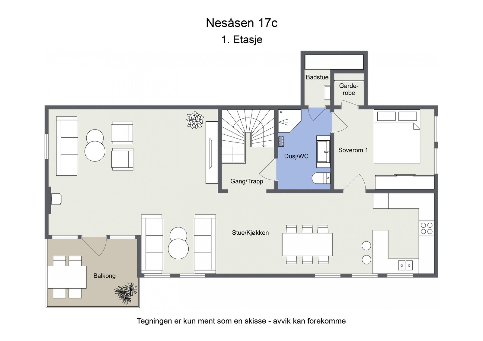 Plantegning 2. etasje Galleribilde