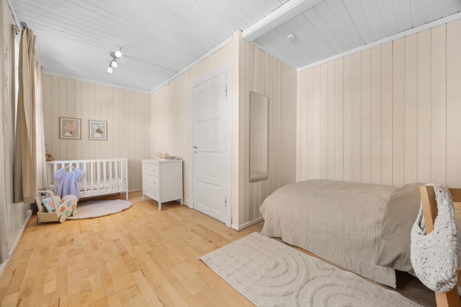 Det ene soverommet er opprinnelig tegnet som to soverom. Galleribilde