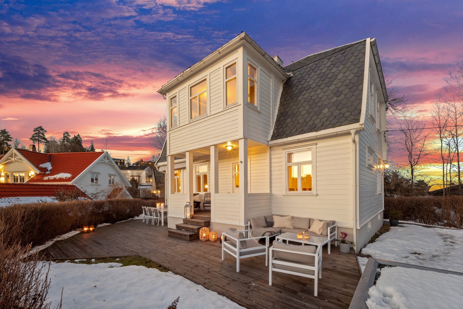 Her er det god plass til flere sittegrupper. Galleribilde