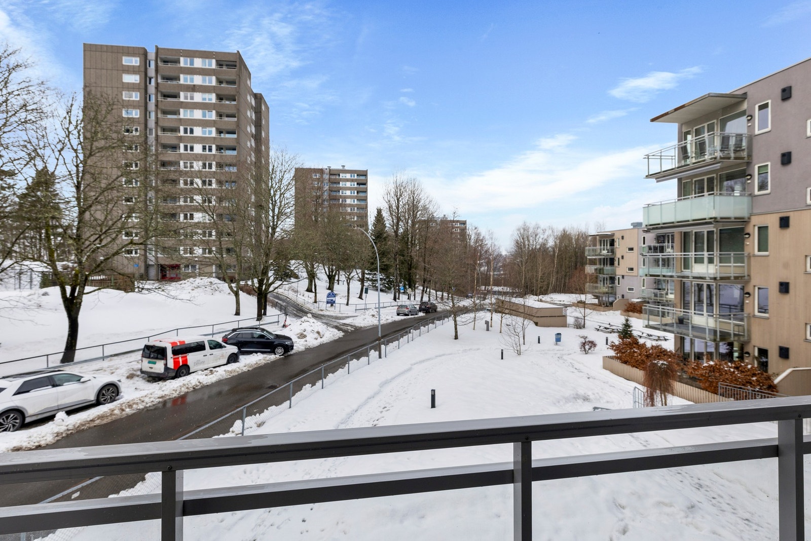 Utsyn fra balkongen Galleribilde