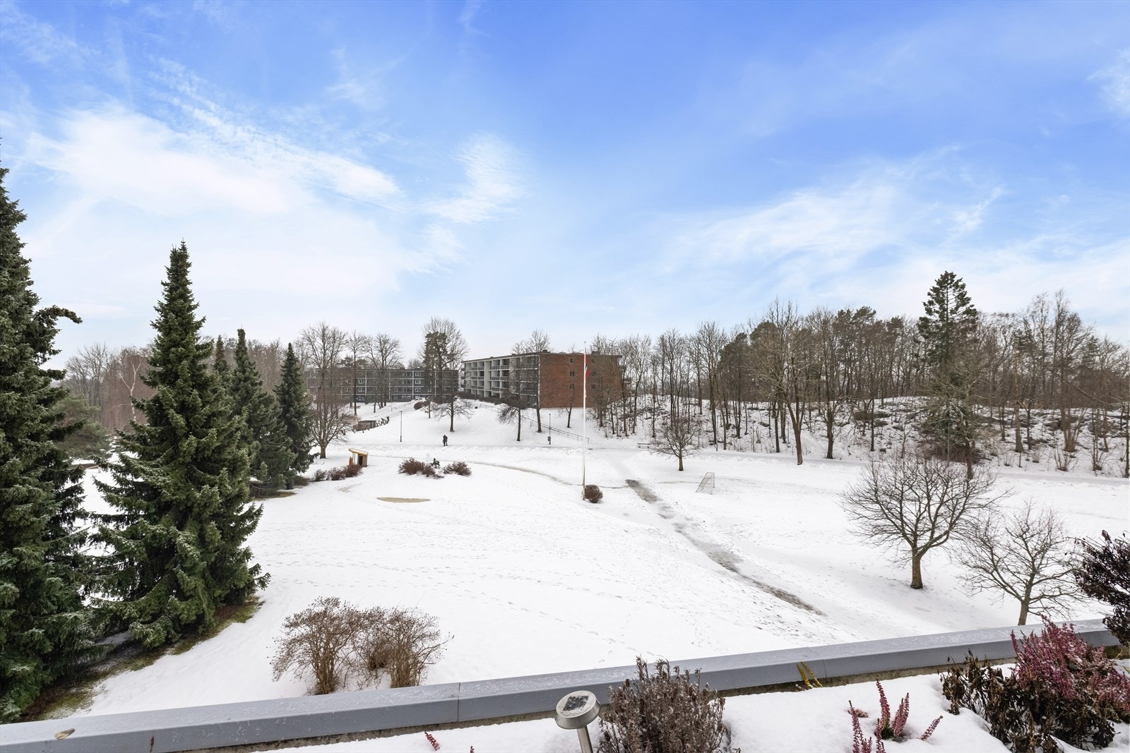 Flott utsyn fra terrassen Galleribilde