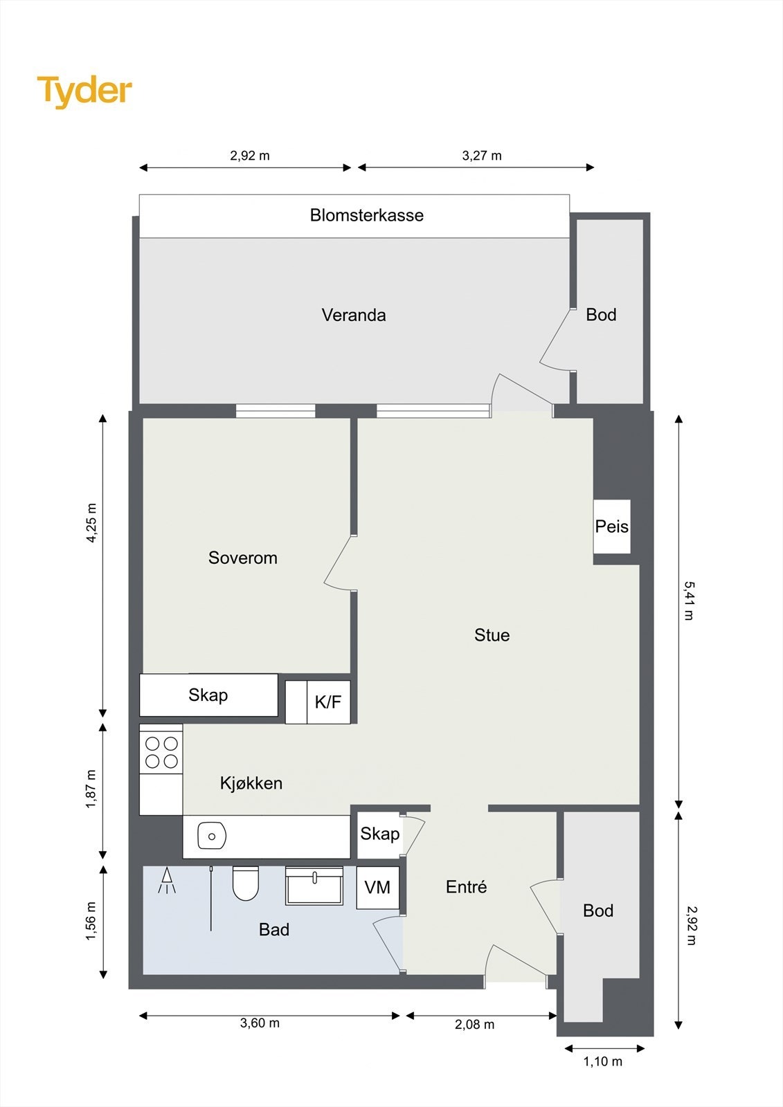 Plantegning Galleribilde